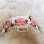 Dog Wedding Flower Collar In Pink Plum Or..