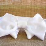 Dog Wedding Bow Tie Winter Ice White All Sizes