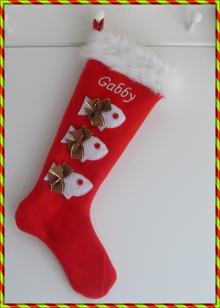 Cat Personalized Christmas Stocking: Custom With Your Cat Name