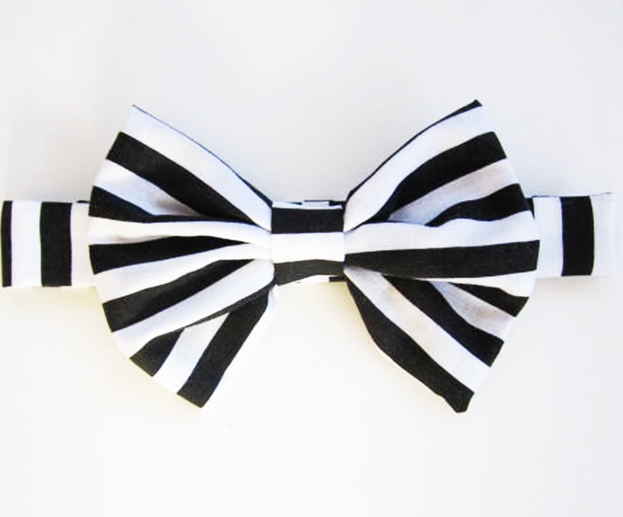 Black And White Stripe Bow Tie For Your Dog Or Cat All Sizes Miascloset
